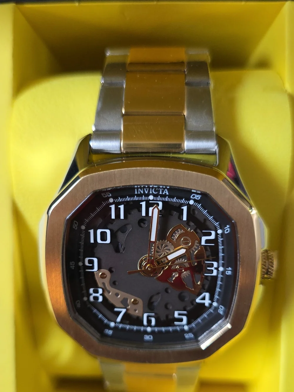 560.  Invicta S1 Rally Diablo Men's Watch - 46mm. Gold. Steel (50605)